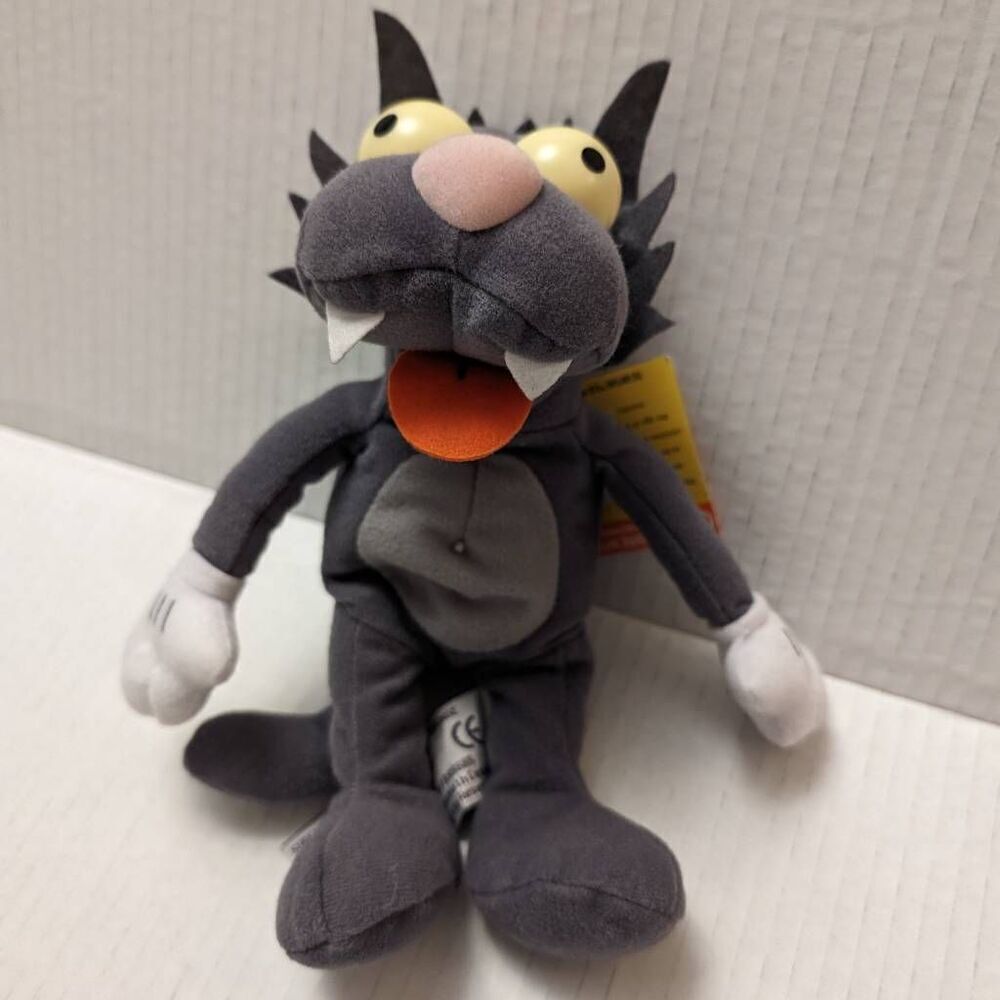 Vintage 1999 NEW! The Simpsons Scratchy‎ Plush Stuffed Animal Animation Animated